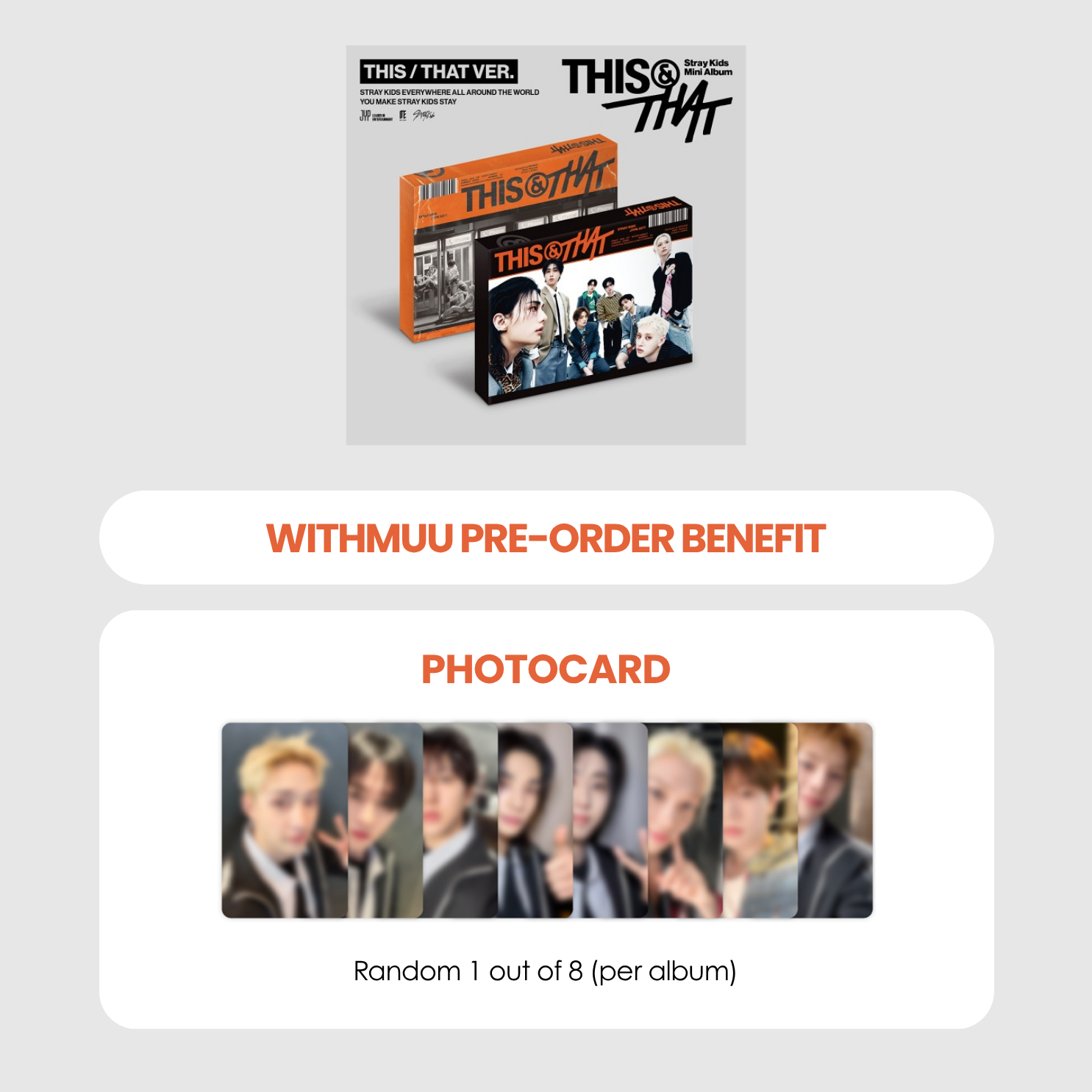 STRAY KIDS ALBUM - THIS & THAT + WITHMUU PHOTOCARD (PRE-ORDER)