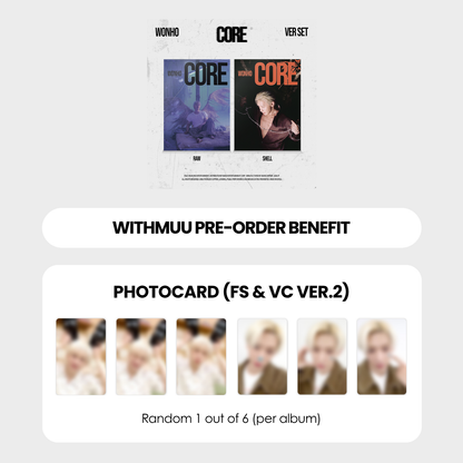 WONHO EP ALBUM - CORE + WITHMUU PHOTOCARD (FS & VC VER.2) (PRE-ORDER)
