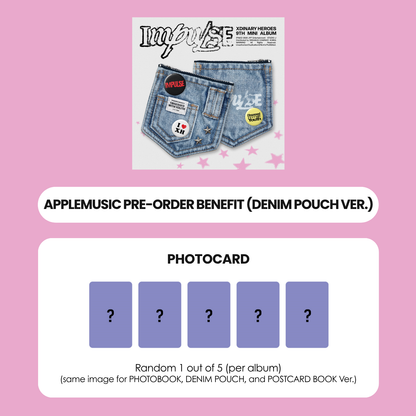 XDINARY HEROES 9TH MINI ALBUM - IMPULSE (DENIM POUCH VER.) + APPLEMUSIC PHOTOCARD (PRE-ORDER)