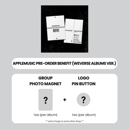JEONGHAN X JOSHUA 1ST MINI ALBUM - DREAMSCAPE (WEVERSE ALBUMS VER.) + APPLEMUSIC PHOTO MAGNET + PIN BUTTON