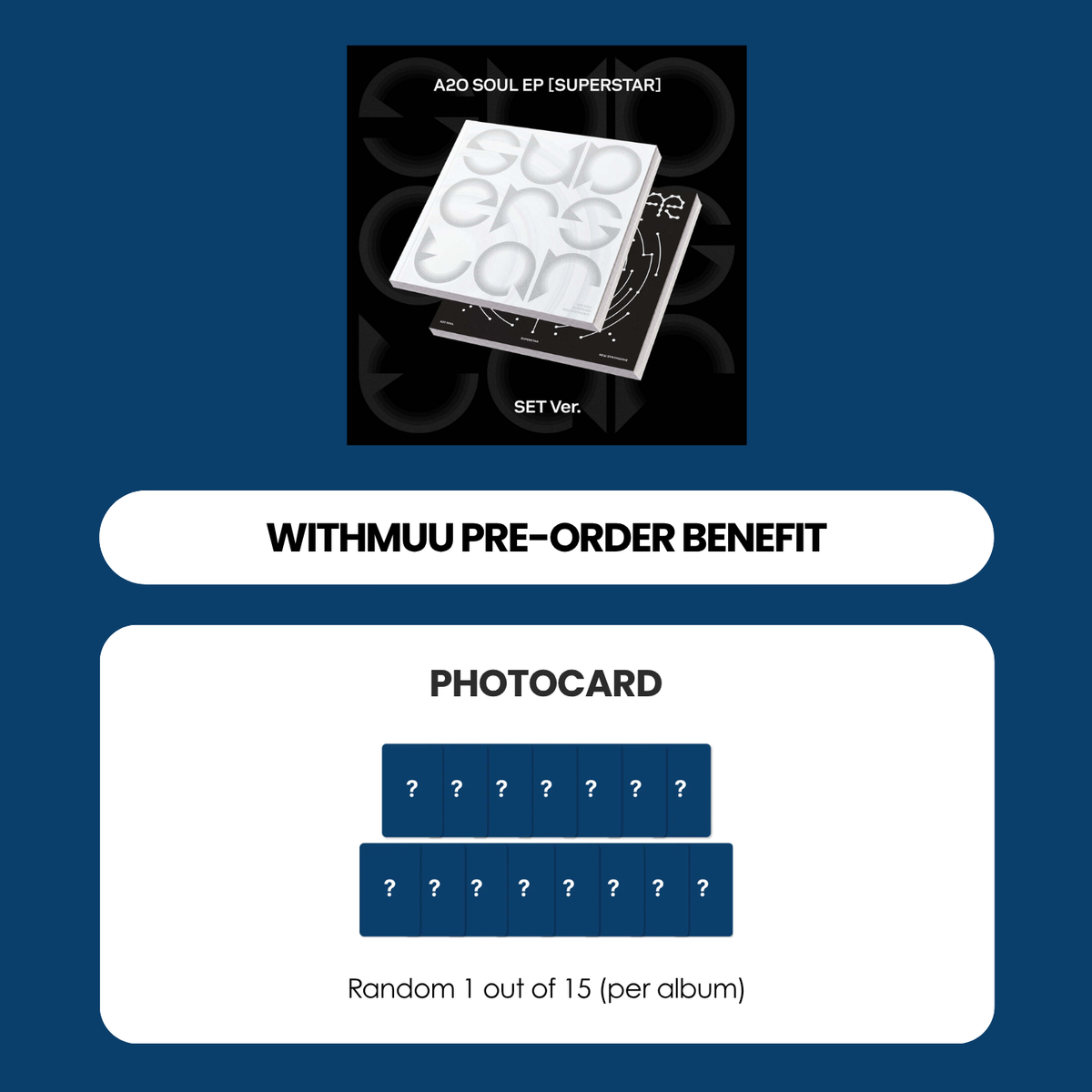 A2O SOUL EP ALBUM - SUPERSTAR + WITHMUU PHOTOCARD (PRE-ORDER)