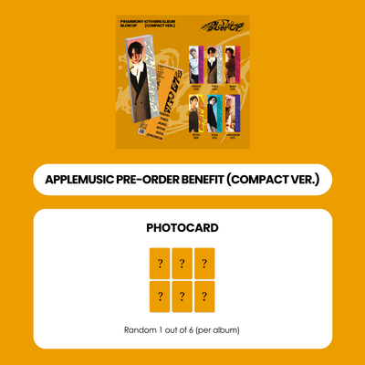 P1HARMONY 10TH MINI ALBUM - BLOW UP (COMPACT VER.) + APPLEMUSIC PHOTOCARD (PRE-ORDER)