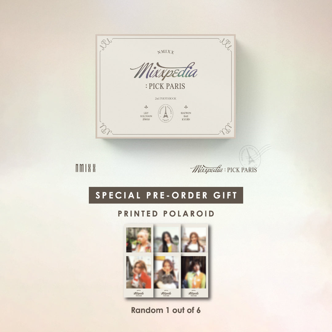 NMIXX 2ND PHOTOBOOK - MIXXPEDIA : PICK PARIS + PRINTED POLAROID