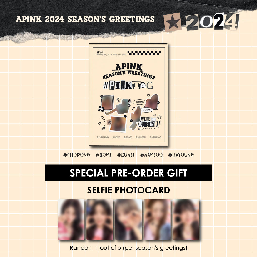 APINK 2024 SEASON'S GREETINGS - #PINKTAG + APPLEMUSIC PHOTOCARD