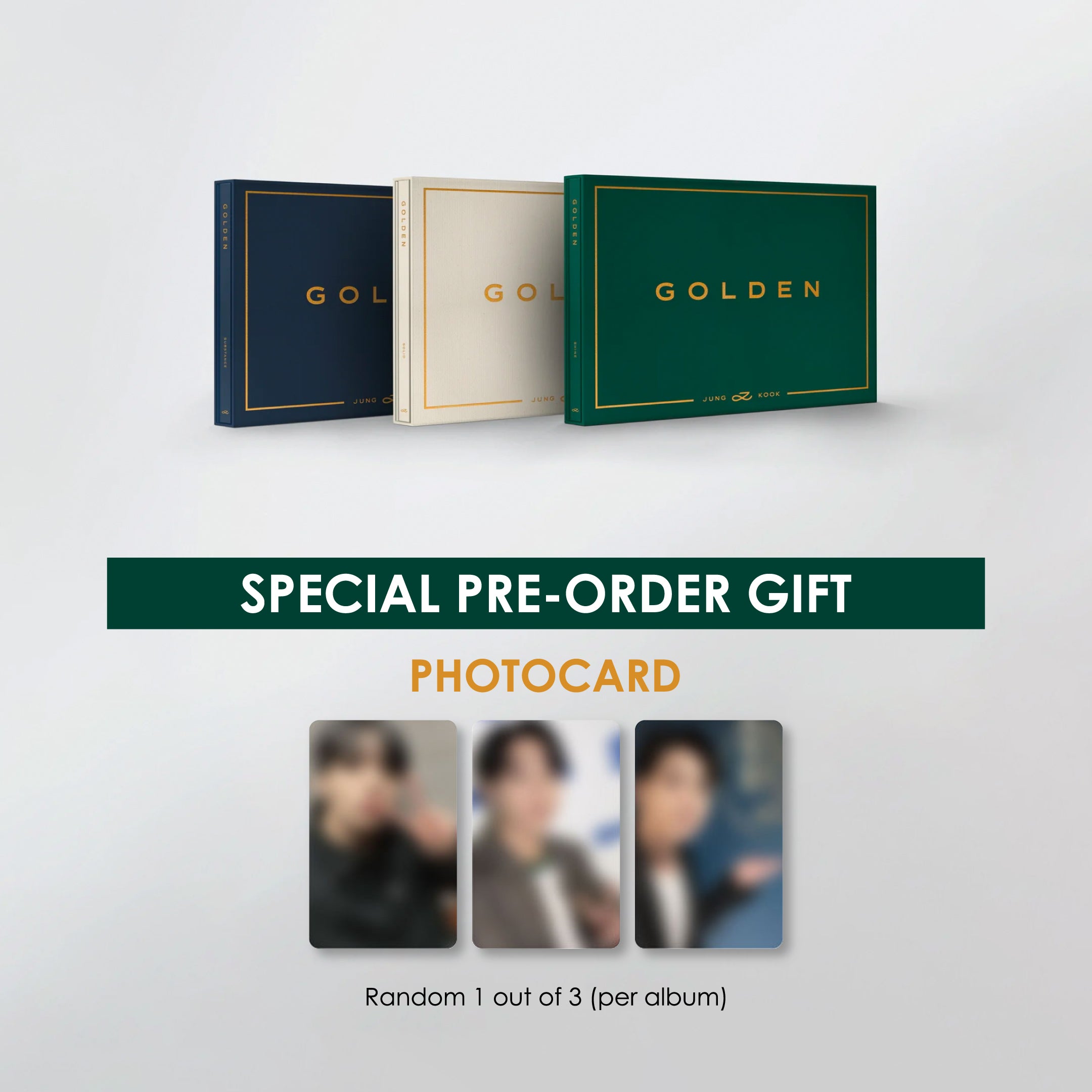 Buy BTS Jungkook GOLDEN - 1st Solo Album (Pre Order Gifts