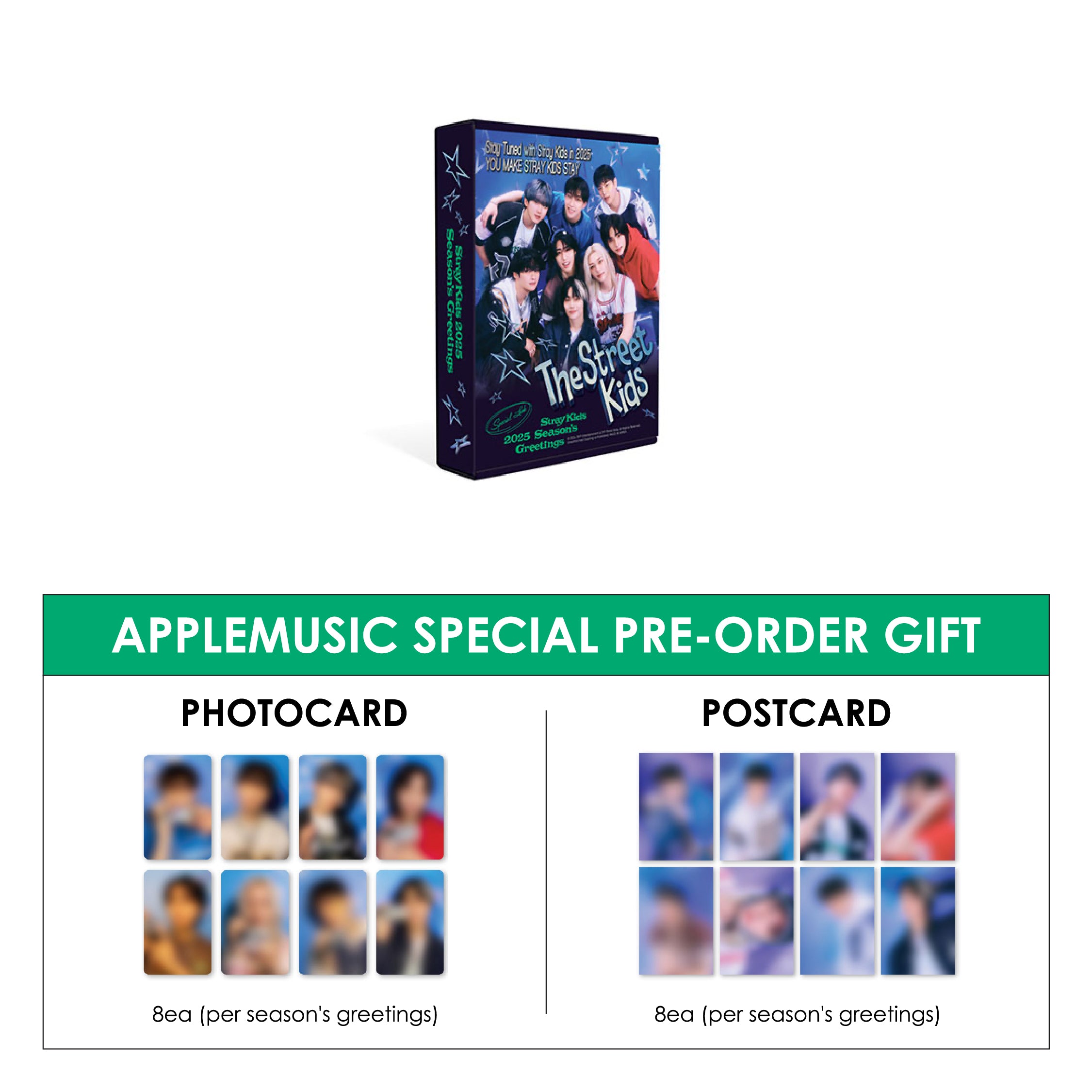 STRAY KIDS 2025 SEASON'S GREETINGS - THE STREET KIDS + APPLEMUSIC SPECIAL GIFT