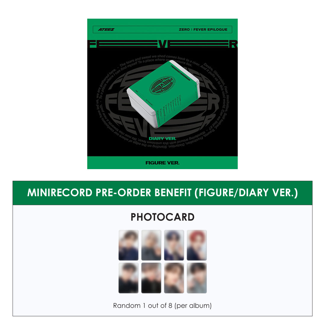 ATEEZ - ZERO : FEVER EPILOGUE (FIGURE / DIARY VER.) + MINIRECORD PHOTOCARD