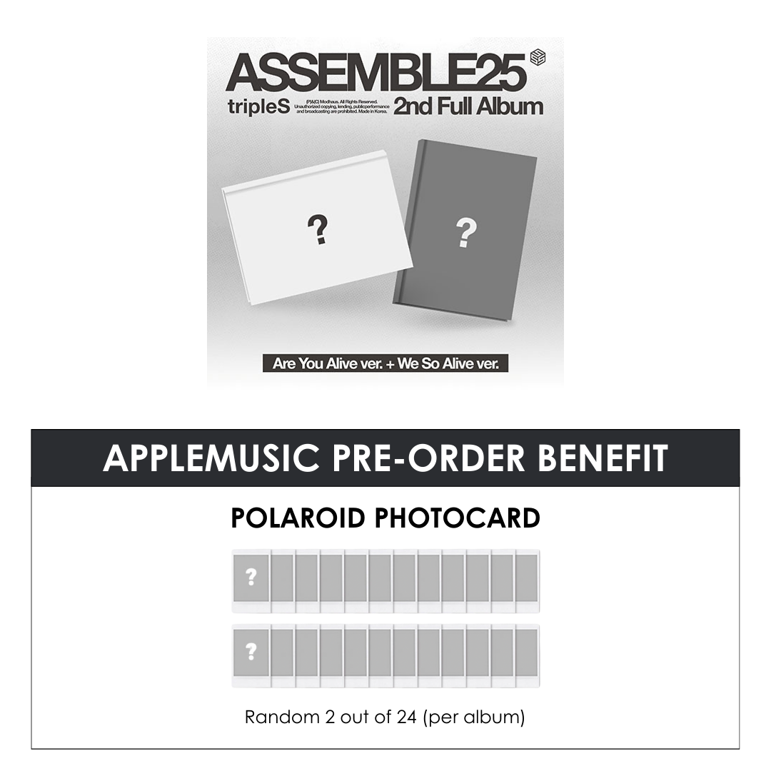 TRIPLES ALBUM - ASSEMBLE25 + APPLEMUSIC PHOTOCARD (PRE-ORDER)