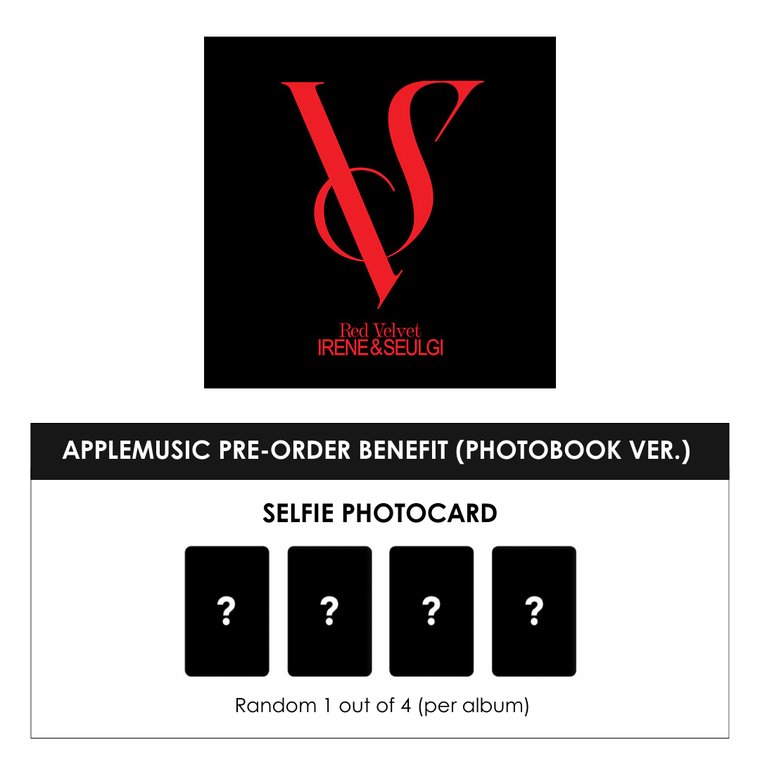 RED VELVET IRENE & SEULGI 2ND MINI ALBUM - TILT (PHOTOBOOK VER.) + APPLEMUSIC PHOTOCARD (PRE-ORDER)
