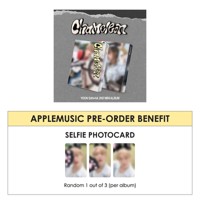 YOON SANHA 2ND MINI ALBUM - CHAMELEON + APPLEMUSIC PHOTOCARD