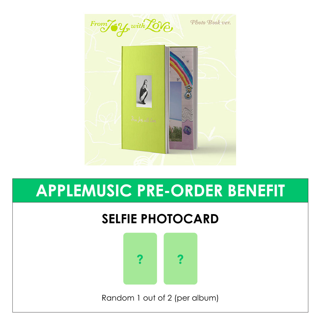 JOY 1ST MINI ALBUM - FROM JOY, WITH LOVE (PHOTOBOOK VER.) + APPLEMUSIC PHOTOCARD