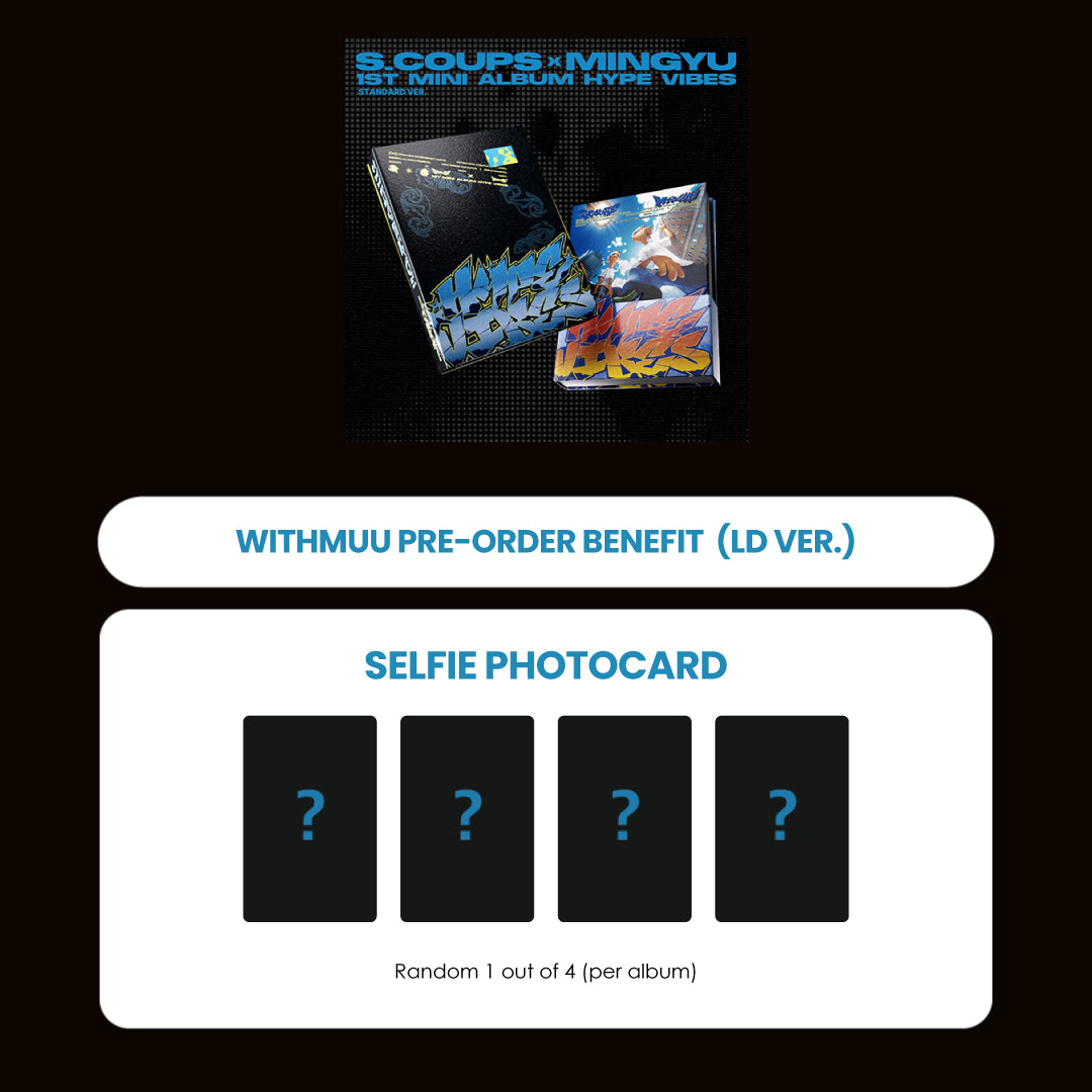 S.COUPS X MINGYU (SEVENTEEN) 1ST MINI ALBUM - HYPE VIBES + WITHMUU MINI PHOTOCARD (LD VER.) (PRE-ORDER)
