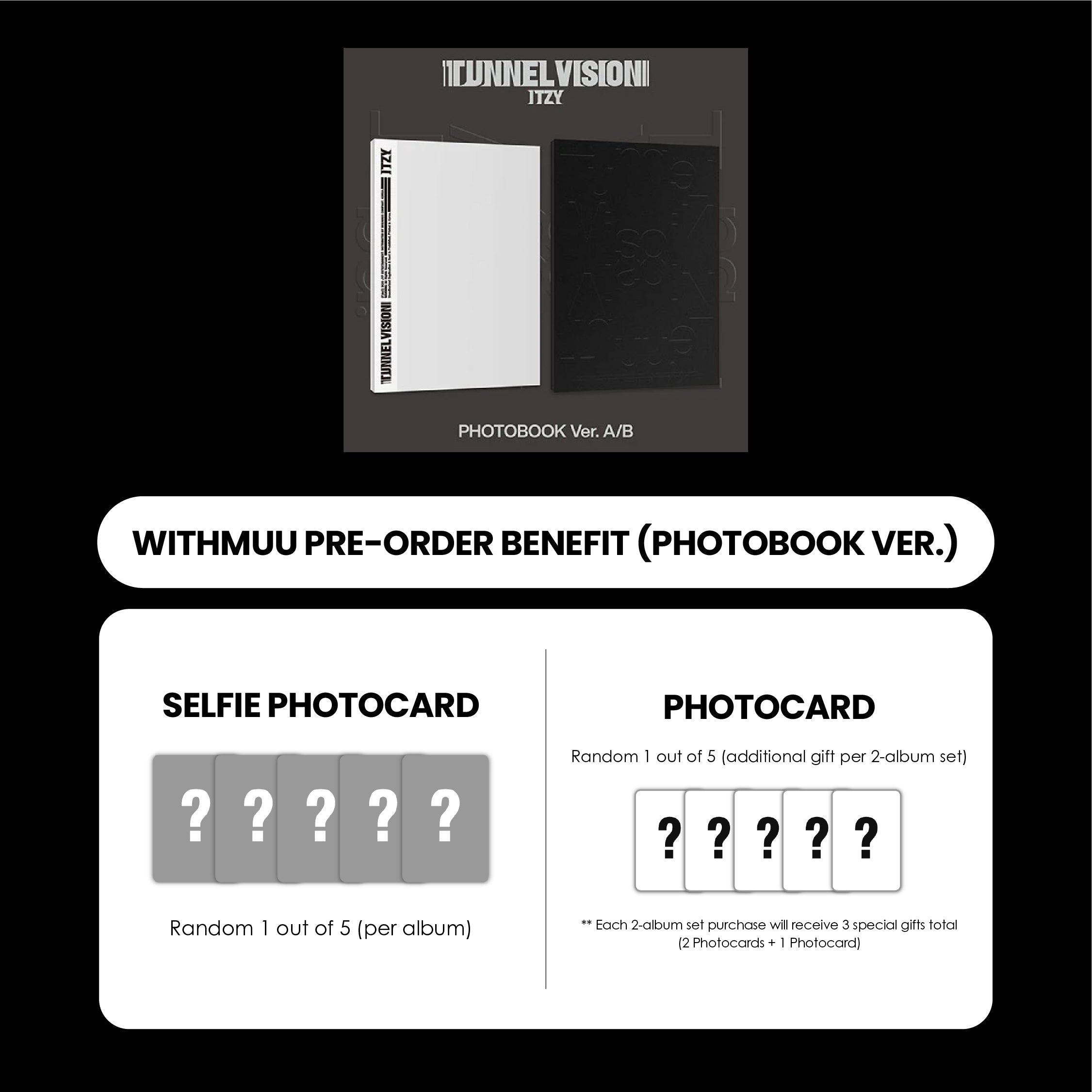 ITZY ALBUM - TUNNEL VISION (PHOTOBOOK VER.) + WITHMUU PHOTOCARD (PRE-ORDER)