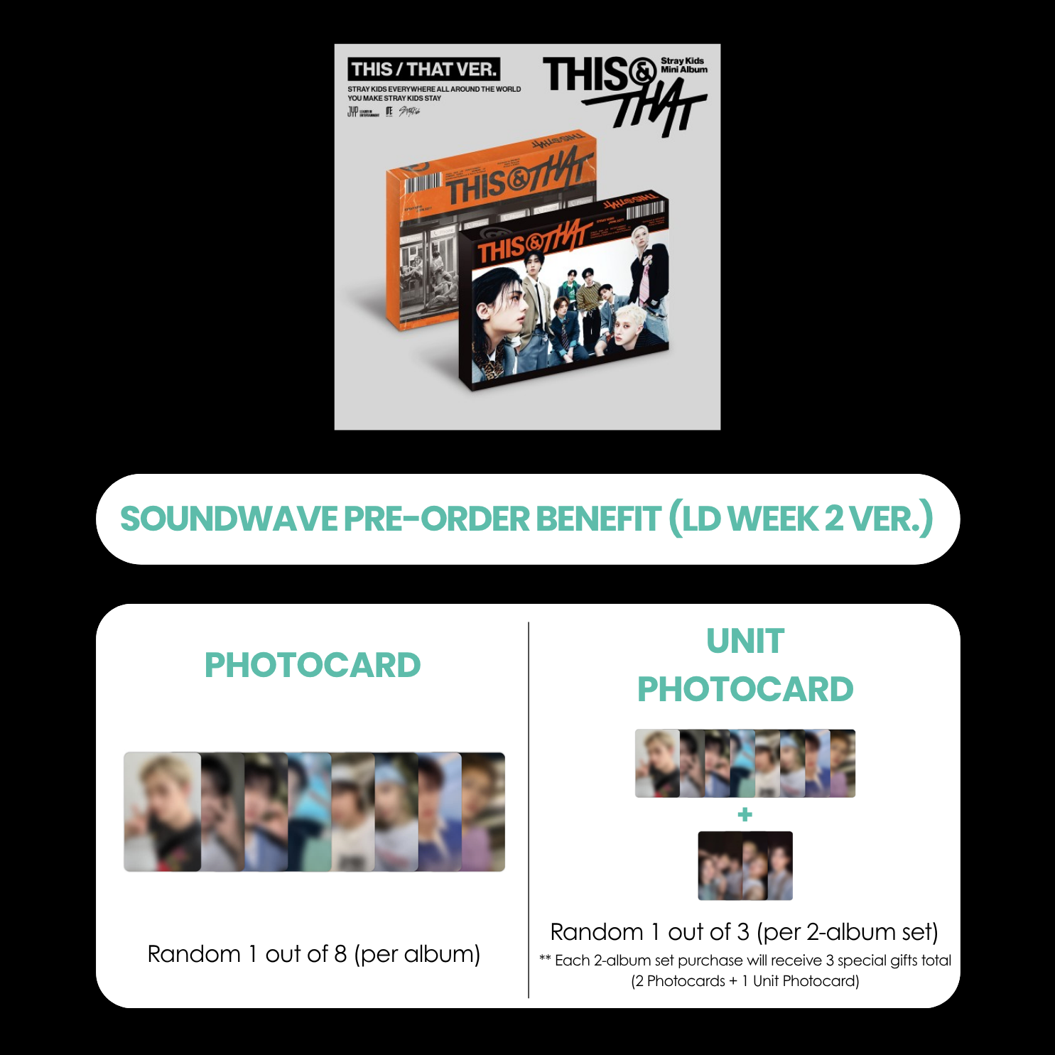 STRAY KIDS ALBUM - THIS & THAT + SOUNDWAVE PHOTOCARD (LD VER.) (WEEK 2) (PRE-ORDER)
