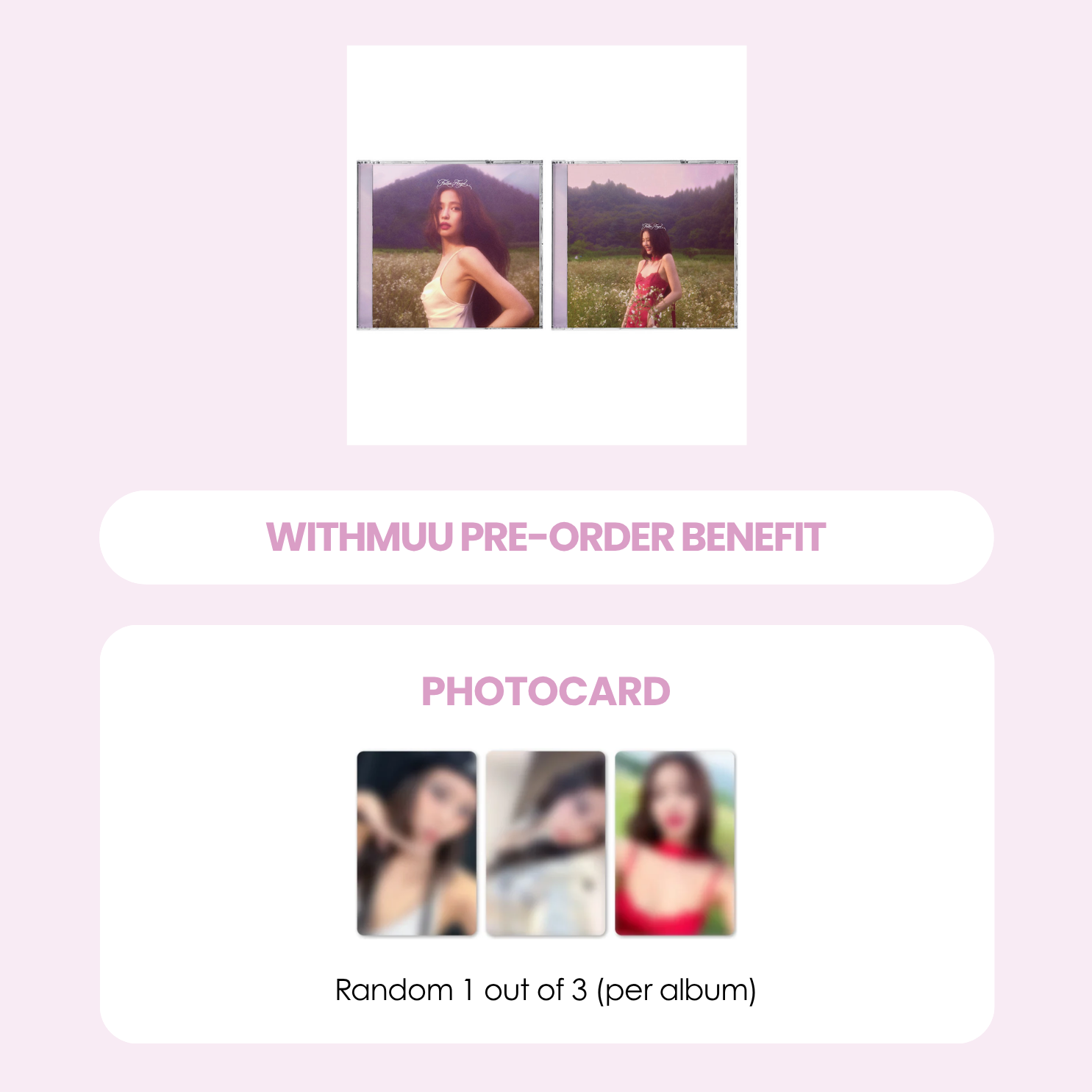 JENNIE EP ALBUM - FALLEN ANGEL + WITHMUU PHOTOCARD (PRE-ORDER)