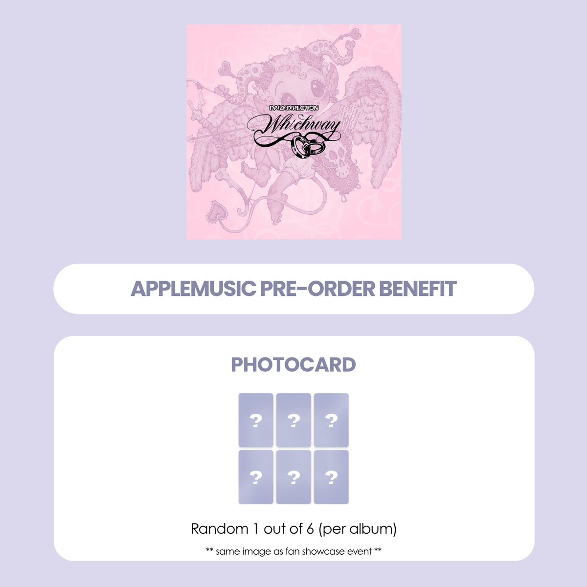 DAILY:DIRECTION 1ST MINI ALBUM - WHICH WAY + APPLEMUSIC PHOTOCARD (PRE-ORDER)