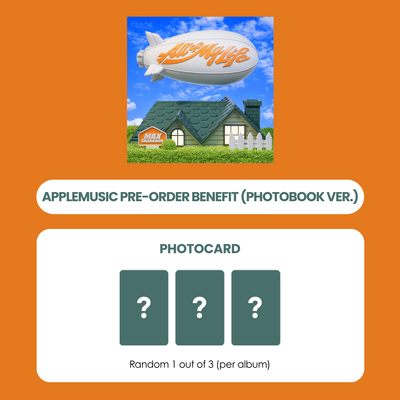 MAX CHANGMIN 3RD MINI ALBUM - ALL OF MY LIFE (PHOTOBOOK VER.) + APPLEMUSIC PHOTOCARD (PRE-ORDER)