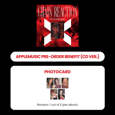 X:IN 1ST STUDIO ALBUM - CHAIN REACTION (CD VER.) + APPLEMUSIC PHOTOCARD (PRE-ORDER)