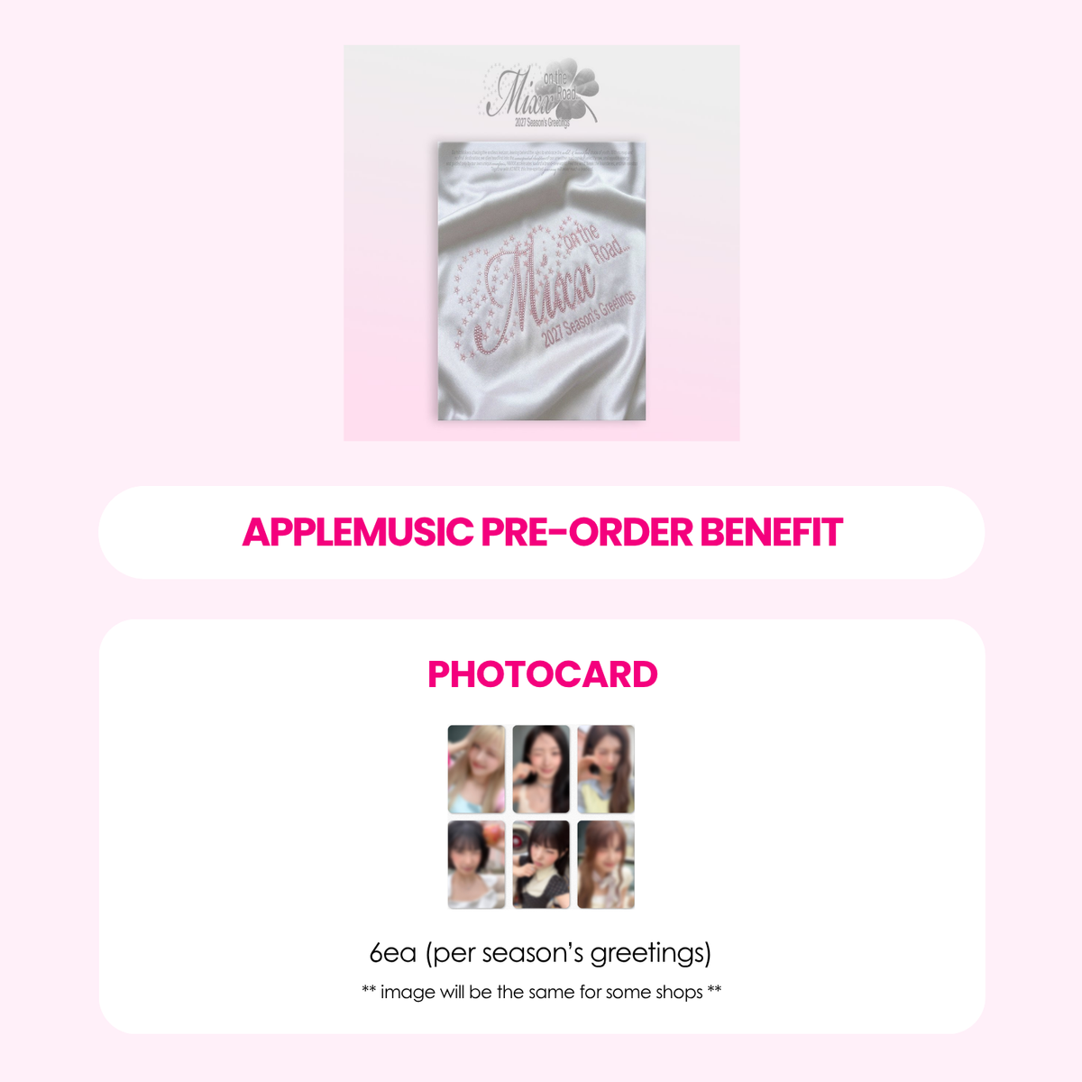 NMIXX 2027 SEASON'S GREETINGS - MIXX ON THE ROAD + APPLEMUSIC PHOTOCARD (PRE-ORDER)