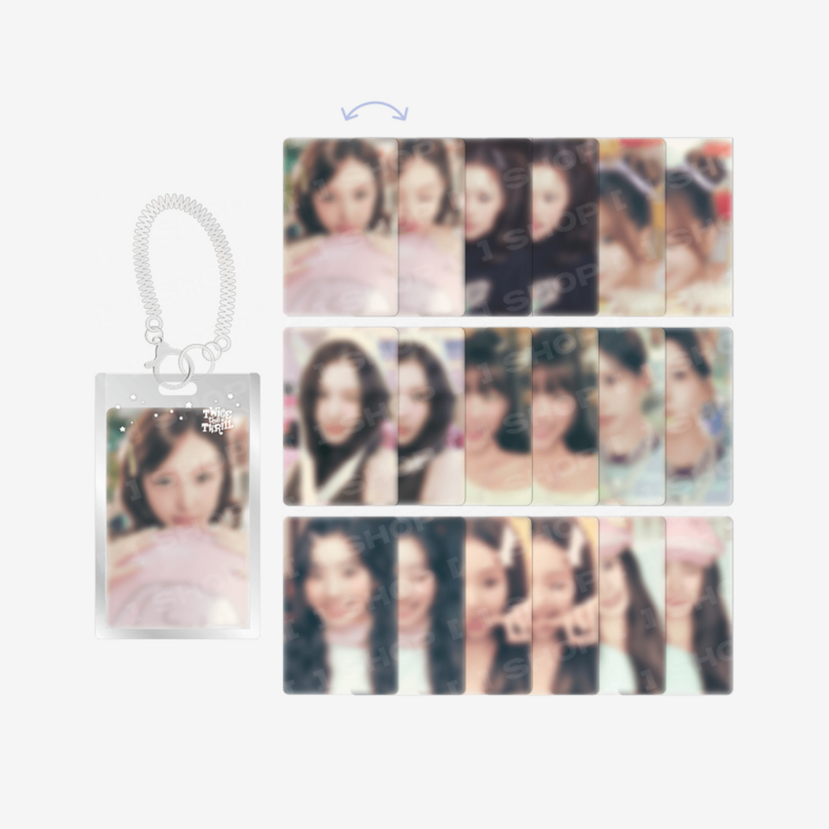 TWICE [TWICE THE THRILL] POP-UP STORE OFFICIAL MD - 15. SECRET LENTICULAR KEYRING (PRE-ORDER)