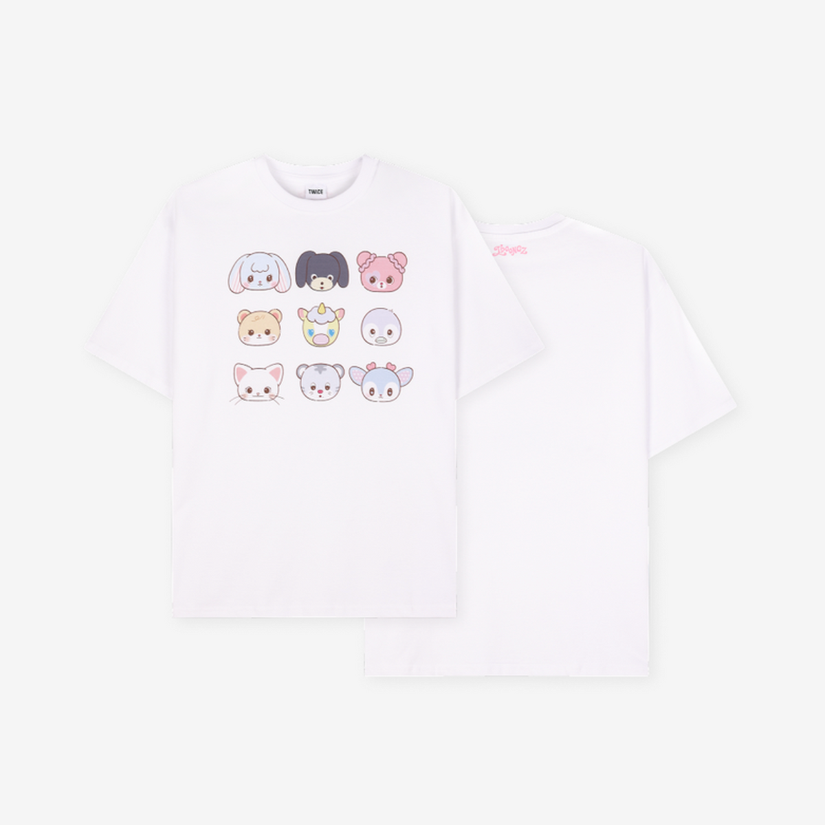TWICE [TWICE THE THRILL] POP-UP STORE OFFICIAL MD - 19. WHITE T-SHIRT (PRE-ORDER)