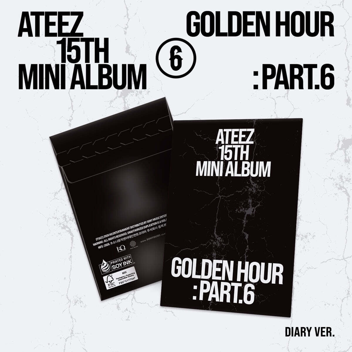 ATEEZ 14TH MINI ALBUM - GOLDEN HOUR : PART.6 (KOREA VER.) (POCAALBUM) (PRE-ORDER)