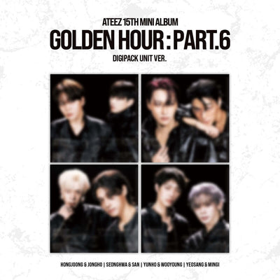 ATEEZ 15TH MINI ALBUM - GOLDEN HOUR : PART.6 (KOREA VER.) (DIGIPACK UNIT VER.) + APPLEMUSIC PHOTOCARD (PRE-ORDER)
