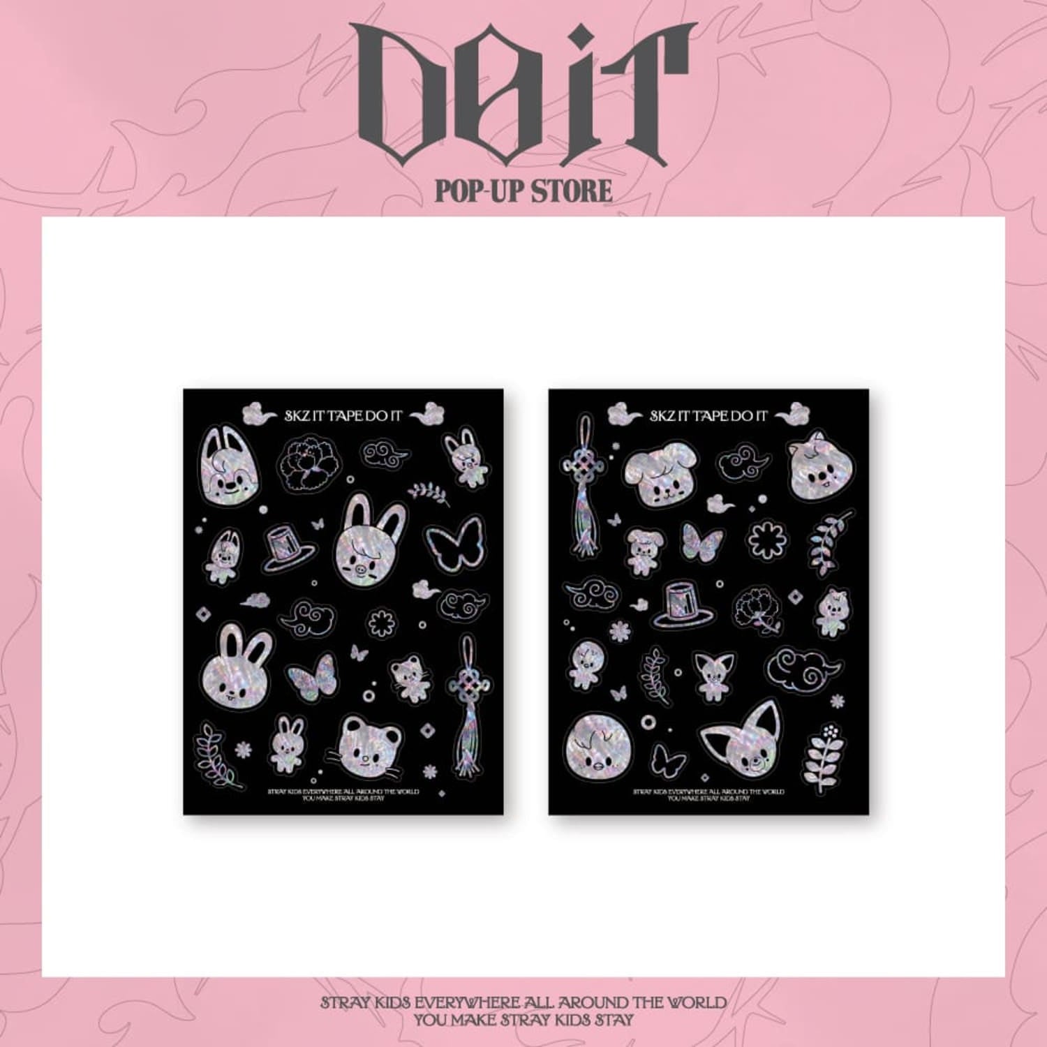 STRAY KIDS [DO IT] POP-UP STORE OFFICIAL MD - 14. SKZOO STICKER (PRE-ORDER)