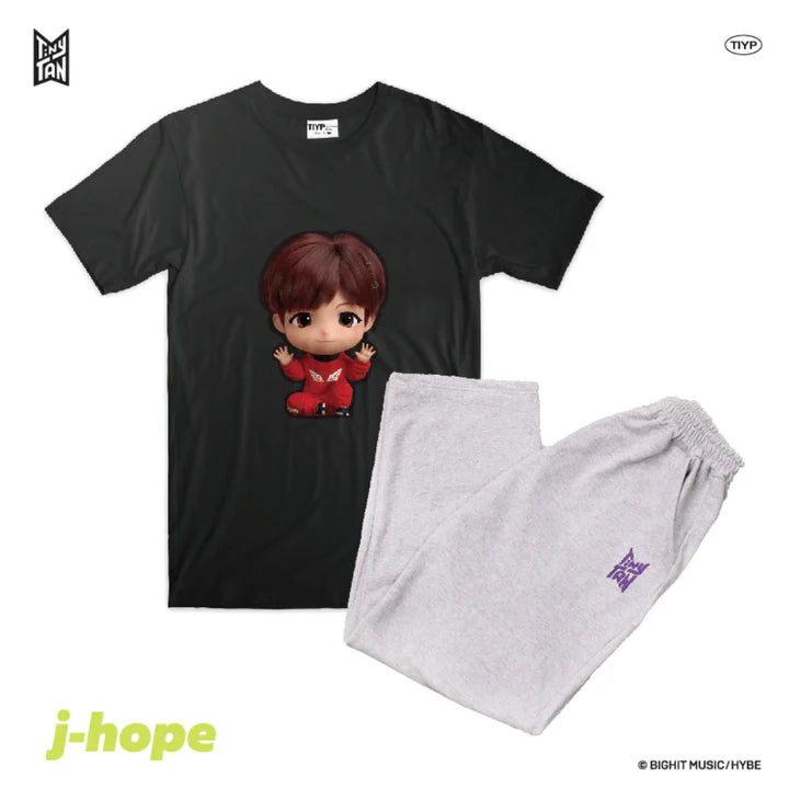 TINYTAN OFFICIAL MD - LICENSED 3D BLACK LOUNGEWEAR BY TIYP
