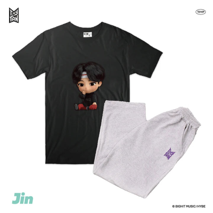 TINYTAN OFFICIAL MD - LICENSED 3D BLACK LOUNGEWEAR BY TIYP