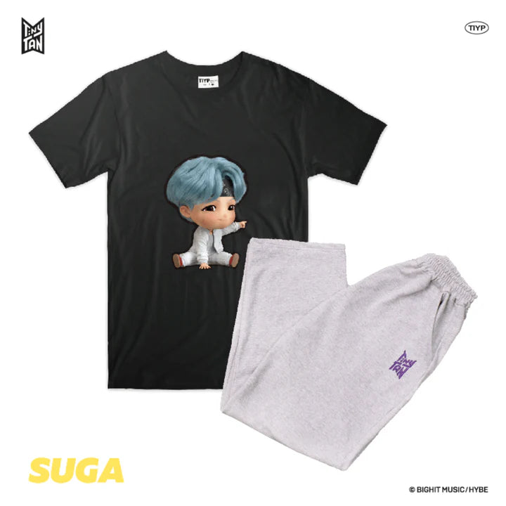 TINYTAN OFFICIAL MD - LICENSED 3D BLACK LOUNGEWEAR BY TIYP