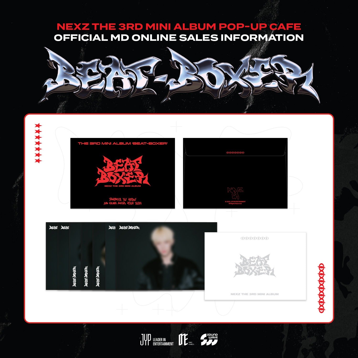 NEXZ 3RD MINI ALBUM [BEAT BOXER] POP-UP CAFE OFFICIAL MD - 06. POSTCARD SET (PRE-ORDER)