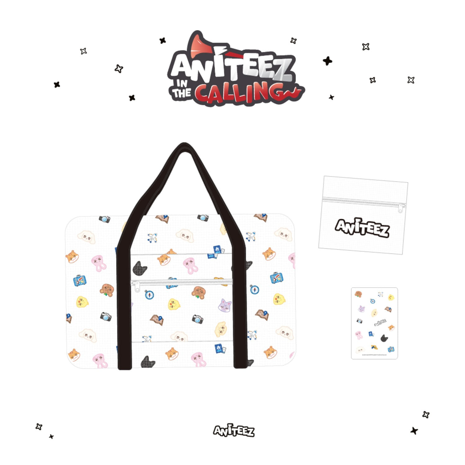 ATEEZ X ANITEEZ [ANITEEZ IN THE CALLING] OFFICIAL MD - 29. CARRY-ON BAG (PRE-ORDER)
