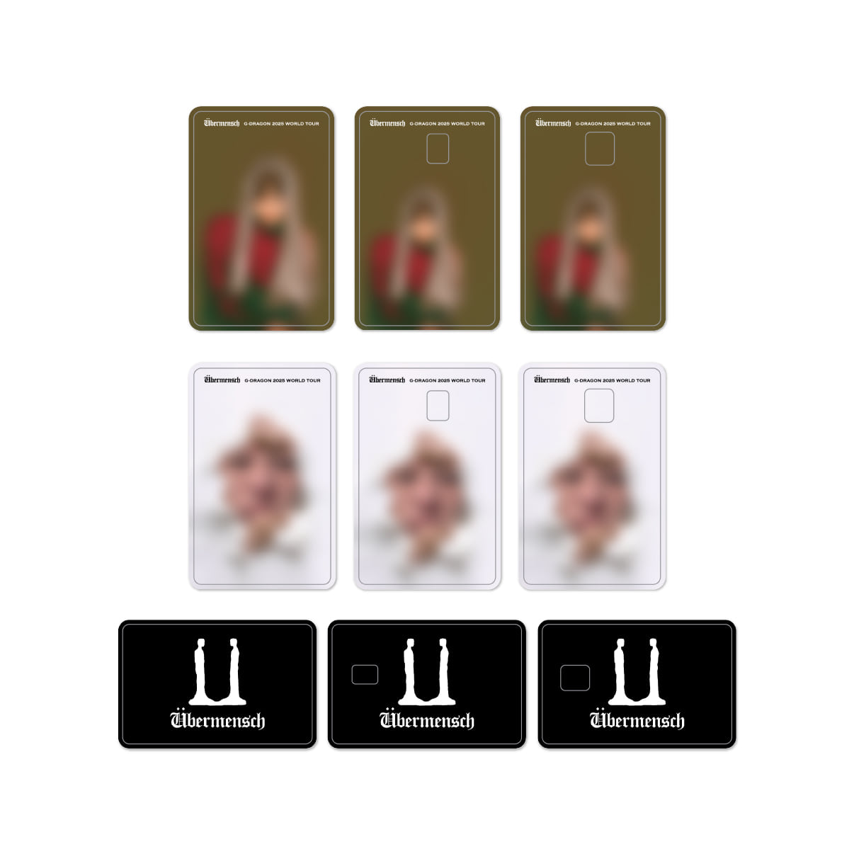 G-DRAGON 2025 WORLD TOUR OFFICIAL MD - 26. CARD COVER STICKER (PRE-ORDER)