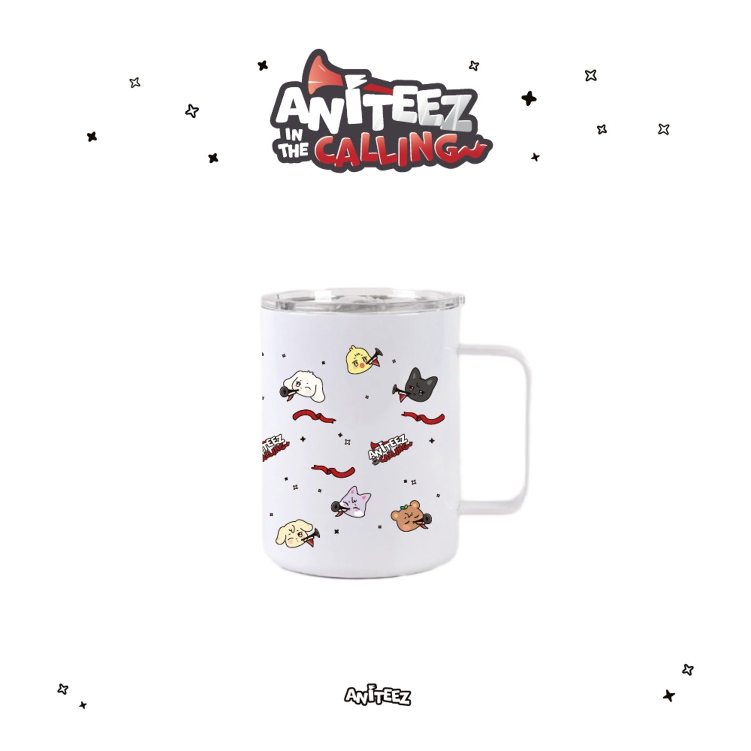 ATEEZ X ANITEEZ [ANITEEZ IN THE CALLING] OFFICIAL MD - 13. STAINLESS MUG (PRE-ORDER)