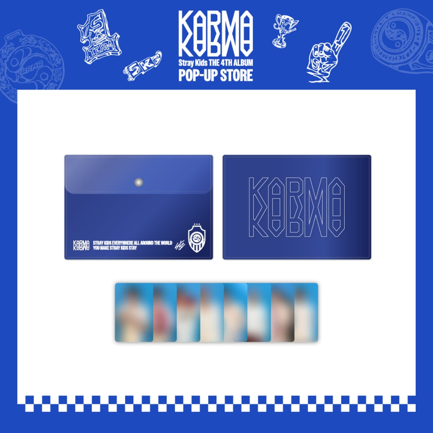 STRAY KIDS POP-UP STORE [KARMA] OFFICIAL MD - 01. PVC POUCH (PRE-ORDER)