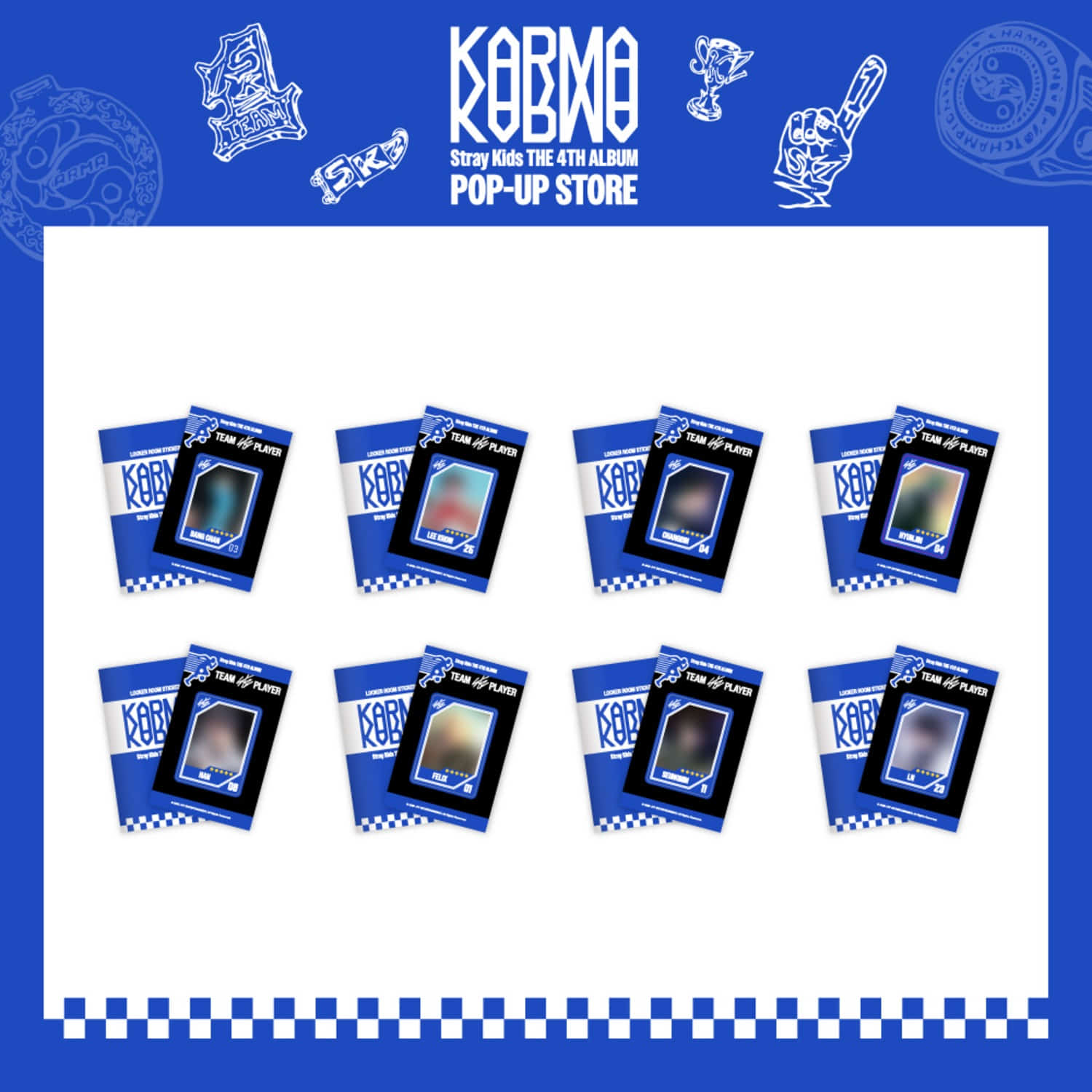 STRAY KIDS POP-UP STORE [KARMA] OFFICIAL MD - 02. LOCKER ROOM STICKER BOOK (PRE-ORDER)