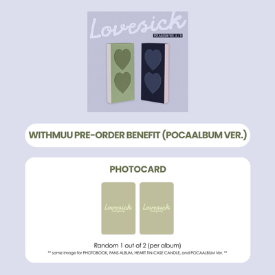 CHAERYEONG 1ST MINI ALBUM - LOVESICK (POCAALBUM VER.) + WITHMUU PHOTOCARD (PRE-ORDER)