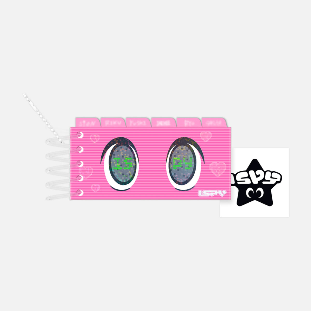 NCT WISH I SPY POP-UP STORE [WISH LAND] OFFICIAL MD - 19. PHOTO BINDER KEYRING SET (PRE-ORDER)