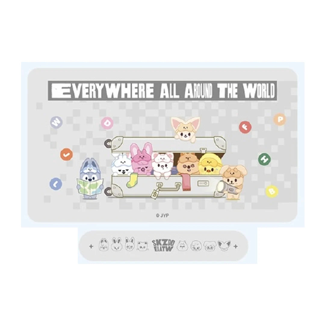 STRAY KIDS POP-UP STORE [SKZOO EVERYWHERE ALL AROUND THE WORLD] IN CHINA OFFICIAL MD - 12. DESK MAT AND PHONE STAND SET (PRE-ORDER)