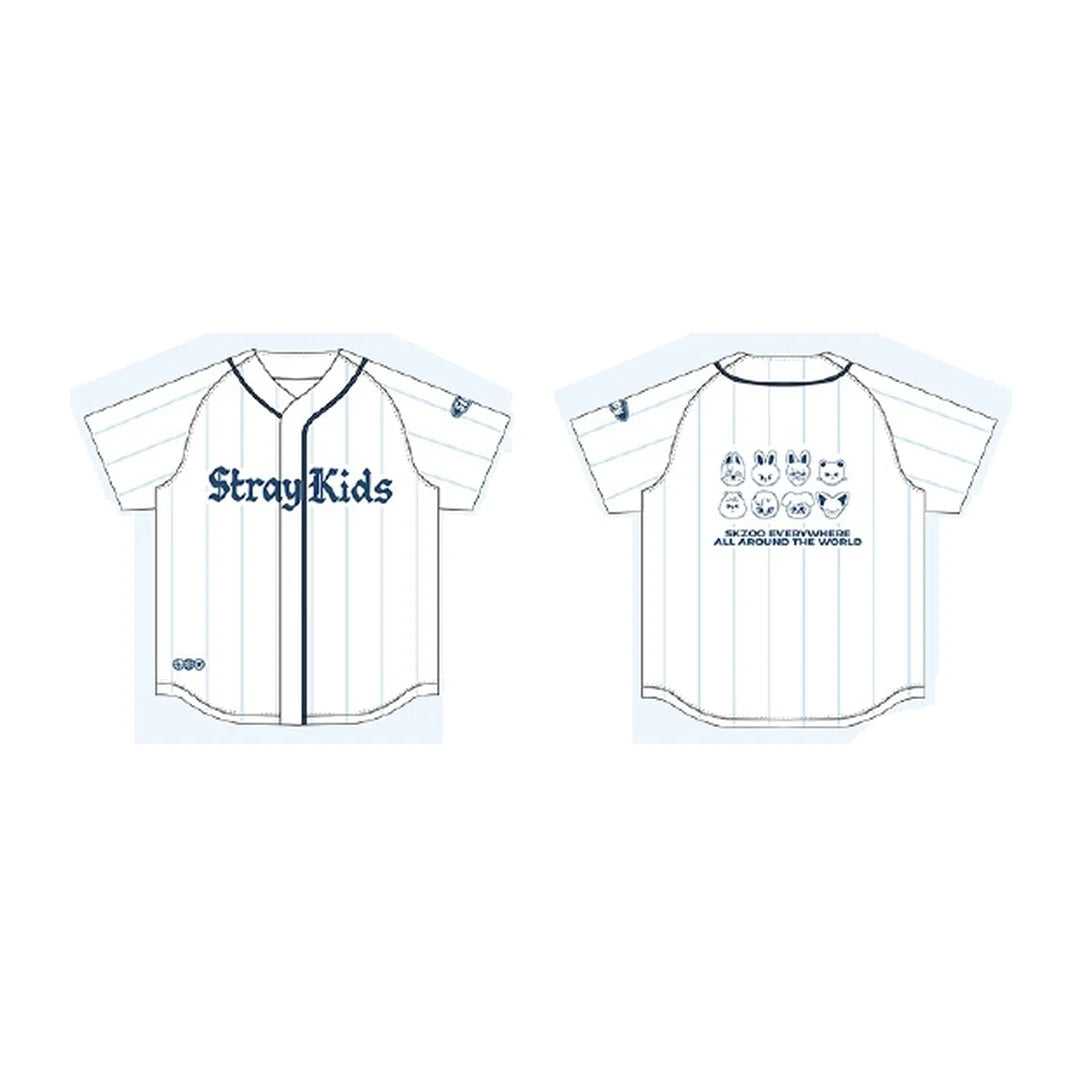 STRAY KIDS POP-UP STORE [SKZOO EVERYWHERE ALL AROUND THE WORLD] IN CHINA OFFICIAL MD - 17. BASEBALL JERSEY (PRE-ORDER)