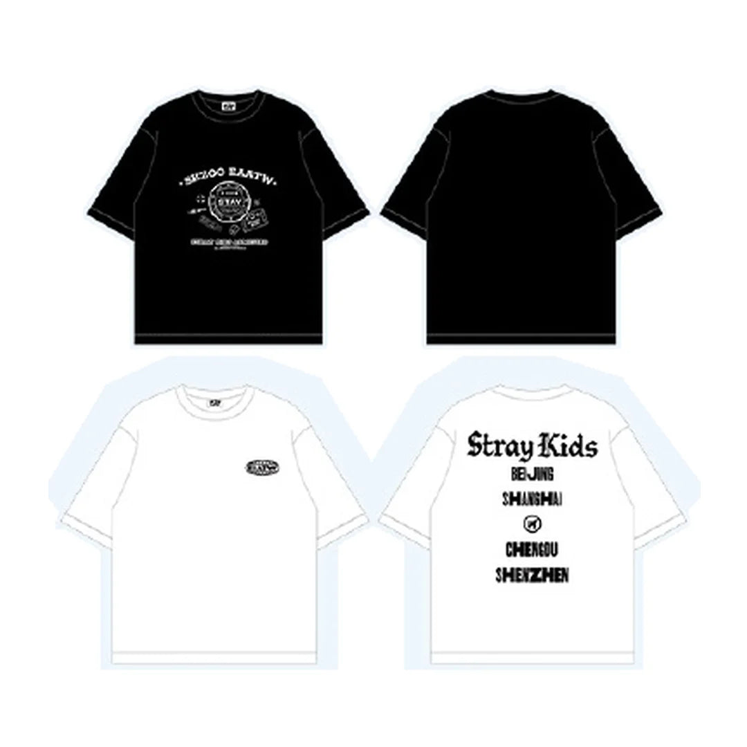 STRAY KIDS POP-UP STORE [SKZOO EVERYWHERE ALL AROUND THE WORLD] IN CHINA OFFICIAL MD - 16. T-SHIRT (PRE-ORDER)