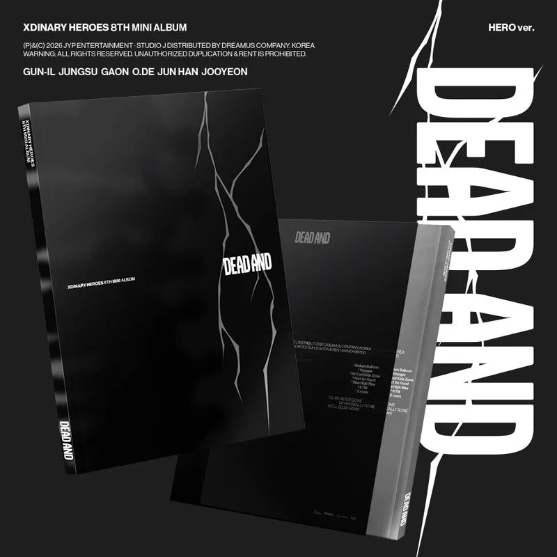 XDINARY HEROES 8TH MINI ALBUM - DEAD AND (PHOTOBOOK VER.) + WITHMUU LIVE PHOTOCARD (PRE-ORDER)