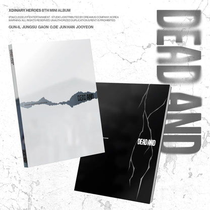 XDINARY HEROES 8TH MINI ALBUM - DEAD AND (PHOTOBOOK VER.) + WITHMUU LIVE PHOTOCARD (PRE-ORDER)