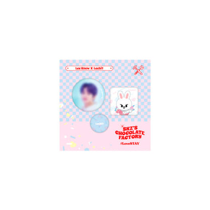 STRAY KIDS 2ND #LOVESTAY 'SKZ'S CHOCOLATE FACTORY' SKZOO - SKZ X SKZOO PIN BUTTON SET