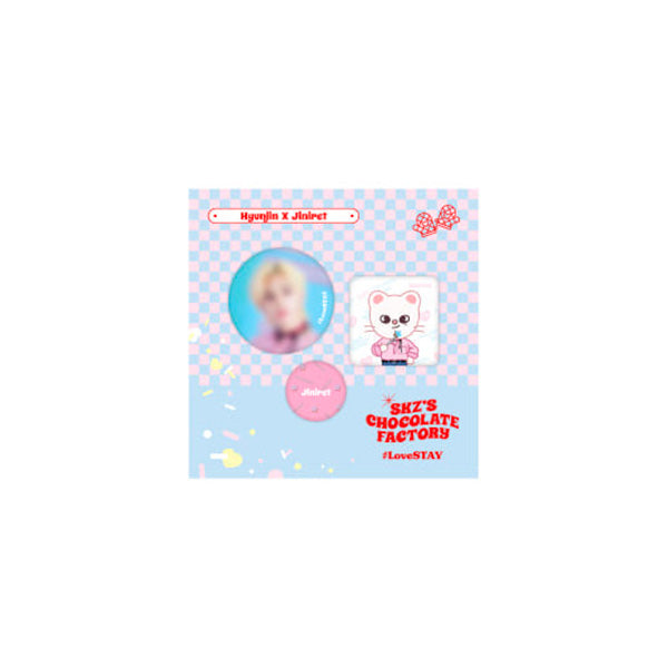 STRAY KIDS 2ND #LOVESTAY 'SKZ'S CHOCOLATE FACTORY' SKZOO - SKZ X SKZOO PIN BUTTON SET
