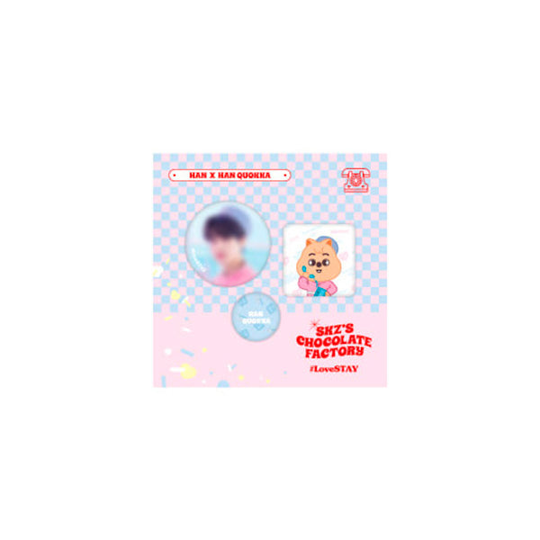 STRAY KIDS 2ND #LOVESTAY 'SKZ'S CHOCOLATE FACTORY' SKZOO - SKZ X SKZOO PIN BUTTON SET