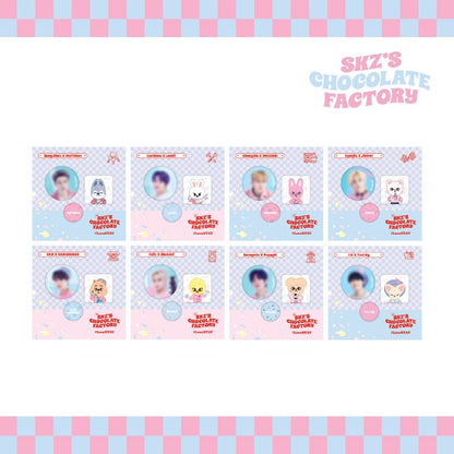 STRAY KIDS 2ND #LOVESTAY 'SKZ'S CHOCOLATE FACTORY' SKZOO - SKZ X SKZOO PIN BUTTON SET