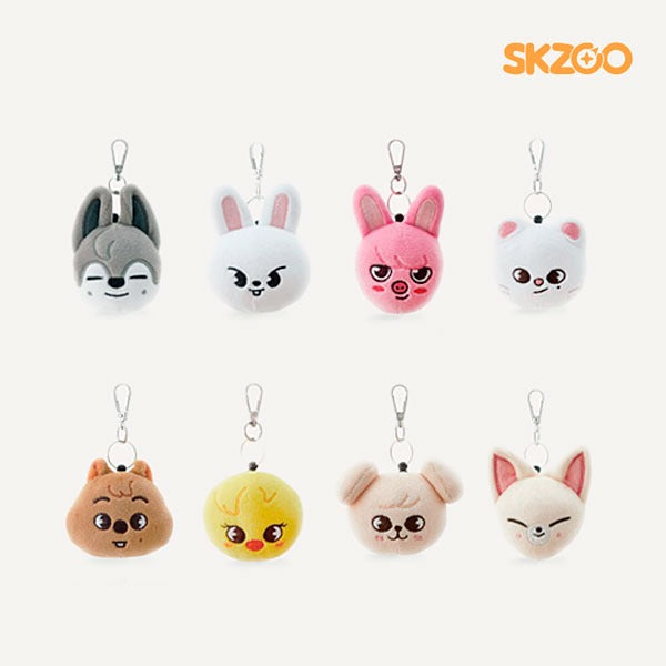 STRAY KIDS SKZOO OFFICIAL GOODS - SKZOO MINI FACE KEYRING