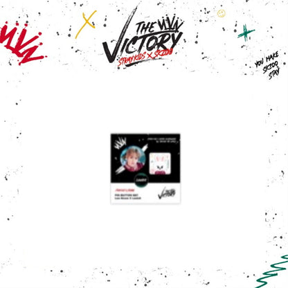 STRAY KIDS X SKZOO 'THE VICTORY' SKZ MD - 07. SKZ X SKZOO PIN BUTTON SET